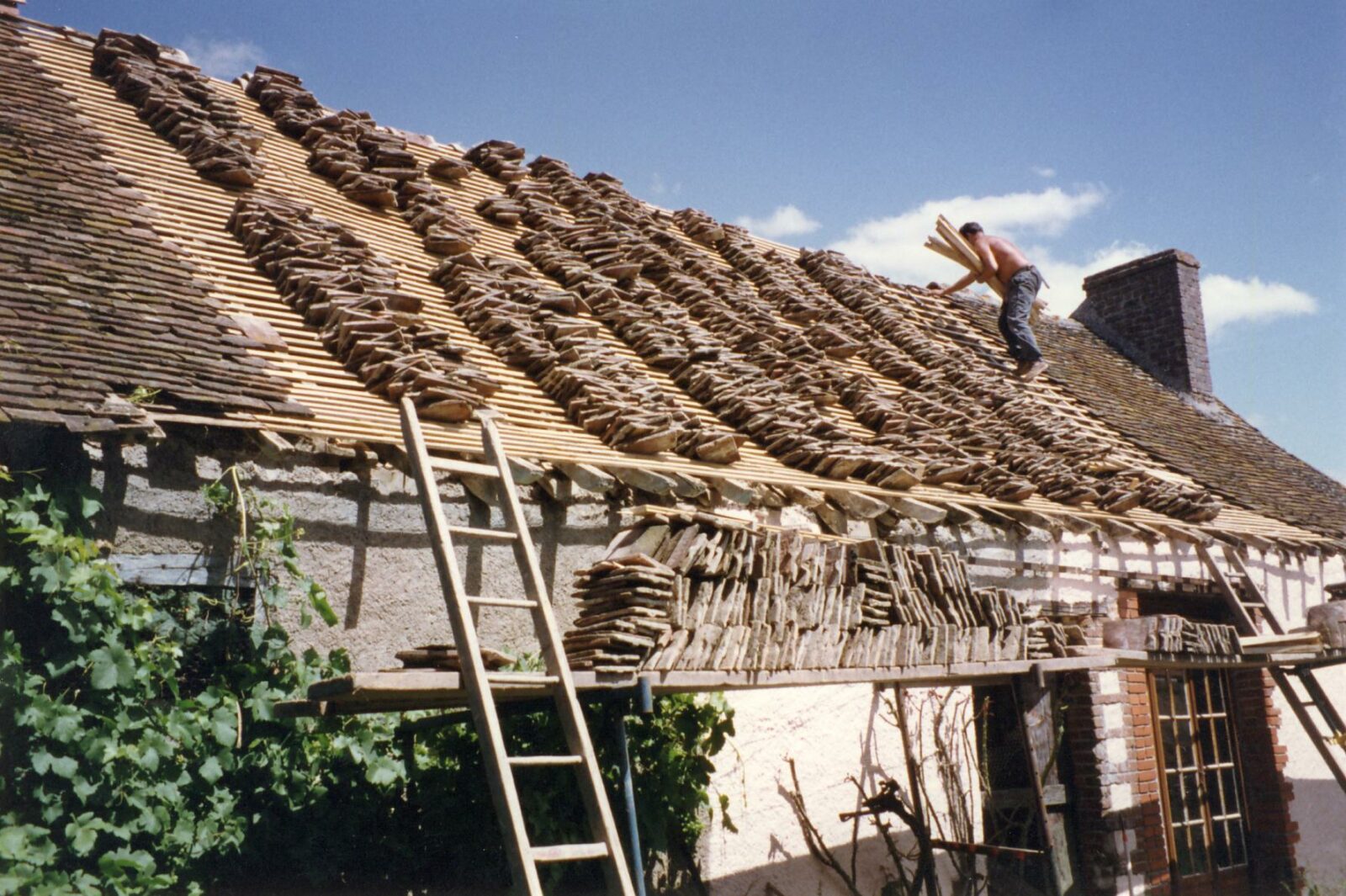L'histoire du Fleuray ancienne ferme travaux de toiture